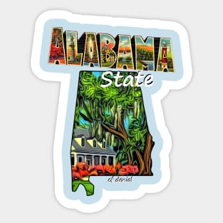 Alabama State of Denial Sticker